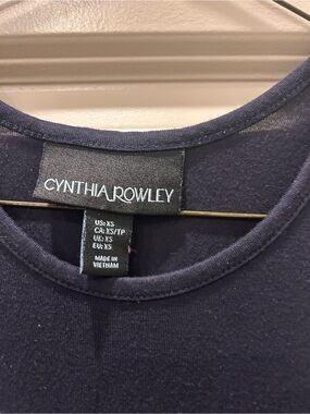 Cynthia Rowley Navy Round-Neck dress